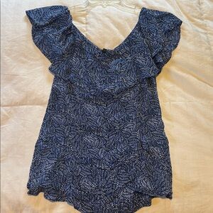 Banana Republic Off the Shoulder Flutter Top - Size X-Small